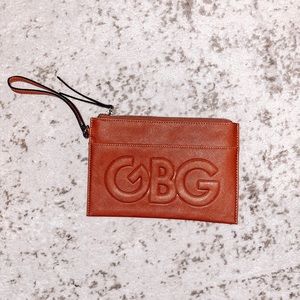 ✨BUNDLE 3/$20✨ G BY GUESS | Embossed Cognac ‘Rainer’ Wristlet